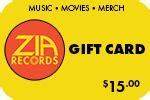 zia records|zia records gift card.